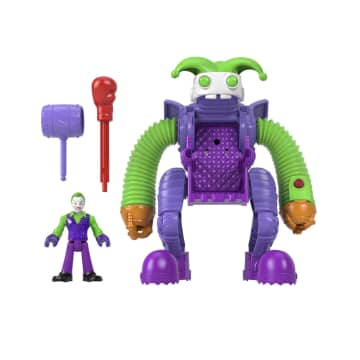 Imaginext DC Super Friends Veículo de Brinquedo Robô de Batalha The Joker