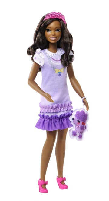 Barbie My First Barbie Boneca Saia Listrada com Puddle