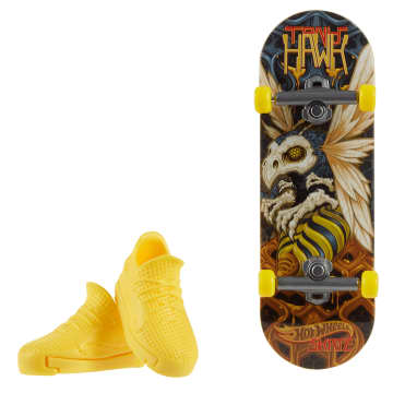 Hot Wheels Skate Veículo de Brinquedo Skateboard CAN’T BEEHIVE™ com Tênis