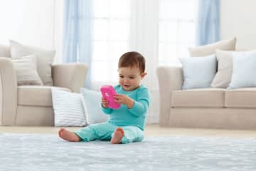 Fisher-Price Ríe y Aprende Juguete para Bebés Smartphone de Aprendizaje Rosa - Imagen 2 de 4