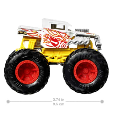 Hot Wheels Monster Trucks Vehículo de Juguete Color Shifter Bone Shaker Escala 1:64