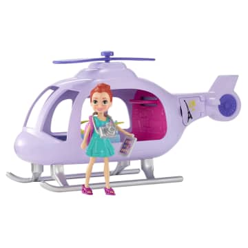 Polly Pocket Conjunto de Brinquedo Helicóptero de Aventura