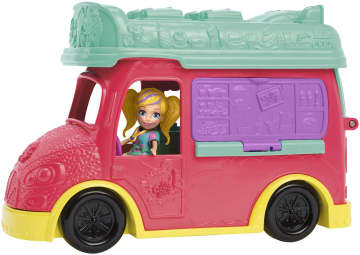 Polly Pocket Conjunto de Brinquedo Smoothies Food Truck 2 em 1 - Imagen 2 de 6