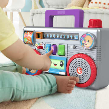 Fisher-Price Ríe y Aprende Juguete para Bebés Radio Portátil Baila y Aprende