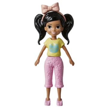 Polly Pocket Conjunto de Brinquedo Pacote de Modas Festa de Pijamas Elemento Surpresa