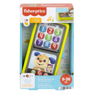 Fisher-Price Ríe y Aprende Juguete para Bebés Smartphone Deluxe de Aprendizaje Verde