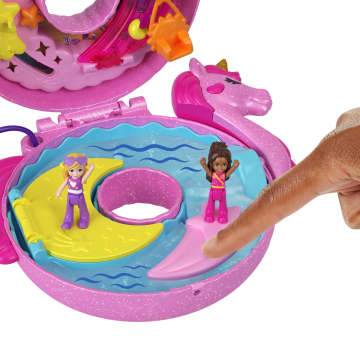 Polly Pocket Set de Juego Compacto Flotador de Unicornio