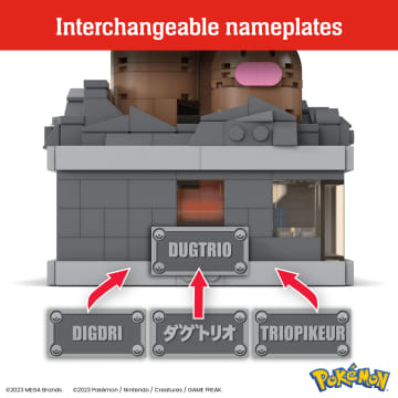 MEGA Pokémon Mini Motion Dugtrio Building Toy Kit (350 Pieces) For Collectors