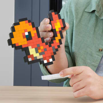 Mega  Pokémon  Coffret de Construction  Salamèche (349 Pces), Rétro