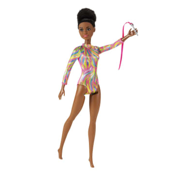 Barbie Profesiones Muñeca Gimnasta Castaña