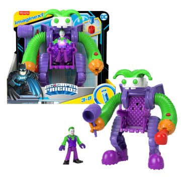 Imaginext DC Super Friends Vehículo de Juguete Robot de Batalla The Joker