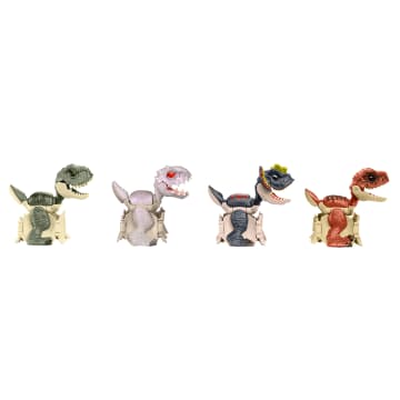 Jurassic World 4-Pack Egg To Dinosaur Transforming Toys Hidden Hatchers - Imagen 4 de 6
