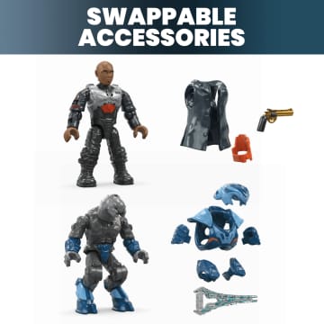 MEGA Halo Renegade Banshee Vehicle Building Kit With 2 Micro Action Figures (205 Pieces) - Image 5 of 6