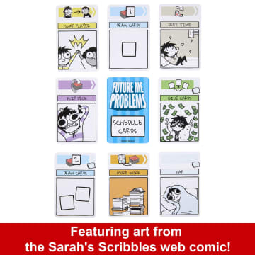 Sarah's Scribbles Future Me Problems Card Game, Funny Family Game For Game Night