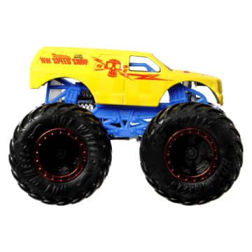 Hot Wheels Monster Trucks Vehículo de Juguete Color Shifter Demo Derby Escala 1:64