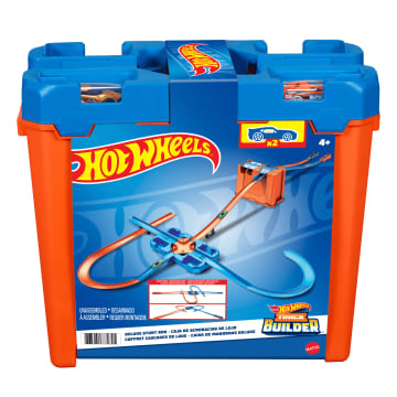 Hot Wheels Track Builder Pista de Juguete Caja de Acrobacias De Lujo
