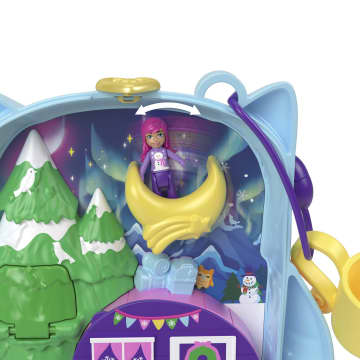 Polly Pocket Conjunto de Brinquedo Estojo Coruja Nevada