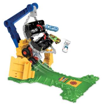 Hw  Monster Trucks  Coffret de Jeu  Défi à Plein Gaz Rhinomite - Imagen 5 de 6
