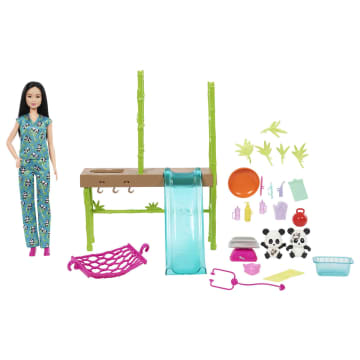 Barbie Profissões Conjunto de Brinquedo Cuidados e Resgate de Pandas