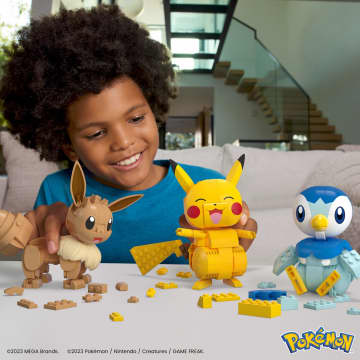 Mega  Pokémon  Trio Construction et Présentation, 3Fig., 83Pces - Imagem 2 de 6