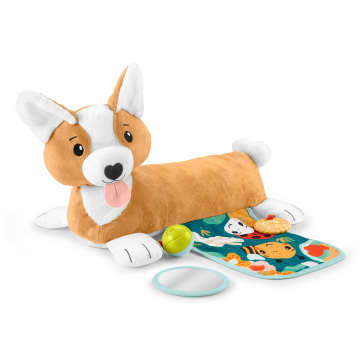 Fisher-Price Mon Coussin Chiot Tout Rond 3 en 1, dentition, Jouets