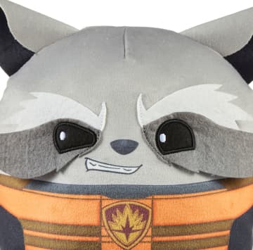Marvel Cuutopia Plush Rocket, 10-In Soft Rounded Pillow Doll, Collectible Superhero Stuffed Animal