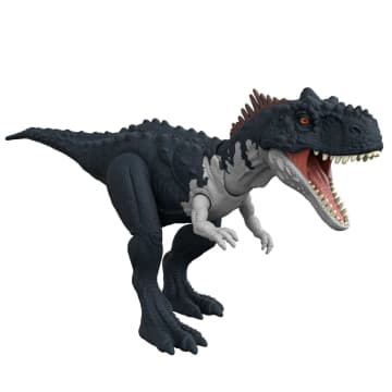 Jurassic World Dinosaurio de Juguete Rajasaurus Gris Ruge y Ataca