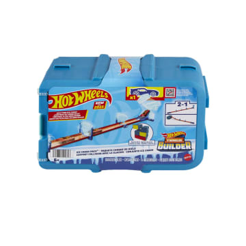 Hot Wheels Track Builder Pista de Juguete Caja Pequeña de Acrobacias Temática de Hielo - Image 6 of 6