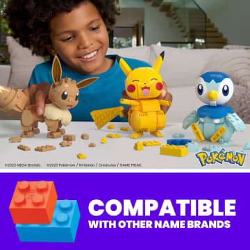 MEGA Pokémon Building Toy Kit, Build & Show With 3 Action Figures (583 Pieces) For Kids - Image 2 of 6