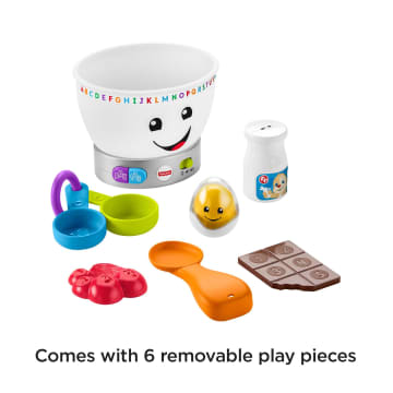 Fisher-Price Mixing Bowl Learning Toy With Lights Music And Pretend Food, Baby And Toddler Toy