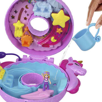 Polly Pocket Conjunto de Brinquedo Estojo Boia De Unicórnio - Image 4 of 6