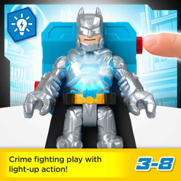 Imaginext DC Super Friends Batman Battle Multipack, 9-Piece Figure Set With Lights For Preschool Kids