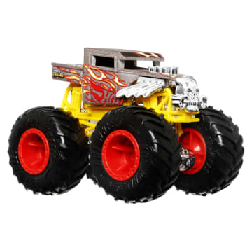 Hot Wheels Monster Trucks Vehículo de Juguete Color Shifter Bone Shaker Escala 1:64