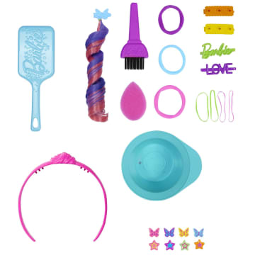 Barbie Styling Head Muñeca Arcoíris Neon Castaña