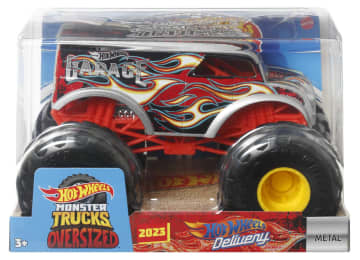 Hot Wheels Monster Trucks Vehículo de Juguete Dairy Delivery Escala 1:24