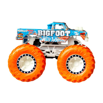 Hot Wheels Monster Trucks Vehículo de Juguete Auto Sorpresa Glow in The Dark Escala 1:64 - Image 2 of 6