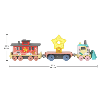 Thomas & Friends Shivery Delivery Sandy the Rail Speeder & Brake Car Bruno Diecast Toy Train - Image 2 of 6