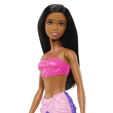 Barbie Fantasía Muñeca Sirena Aleta Morada con Rosa