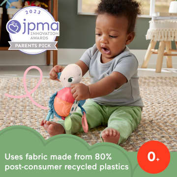 Fisher-Price Planet Friends Sea Me Bounce Turtle Baby Stroller Toy With Sensory Details Newborns - Image 2 of 6