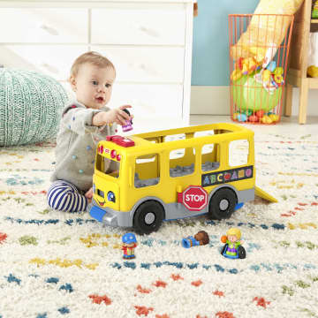 Fisher-Price Little People Gros Autobus Scolaire Jaune Version Anglaise et Française