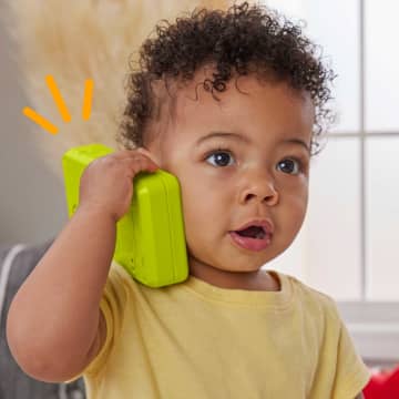 Fisher-Price Ríe y Aprende Juguete para Bebés Smartphone Deluxe de Aprendizaje Verde