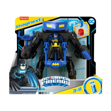 Imaginext DC Super Friends Vehículo de Juguete Robot de Batalla Batman