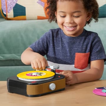 Fisher-Price Gramofon Malucha Muzyczna zabawka interaktywna dla dzieci 3+ Polska wersja językowa