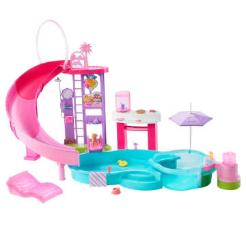 Casa Delle Bambole In Legno 3 Piani Con Mobili, Scala 1:6, Rosa, Giocattolo Regalo