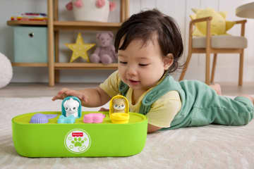 Fisher-Price Pets Wyskakujące zwierzątka Aktywizująca zabawka zręcznościowa dla niemowląt 9 mies.+