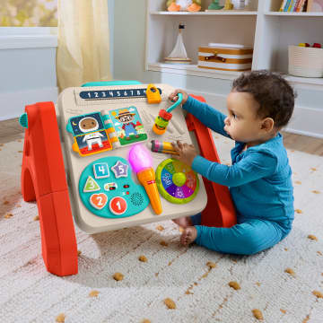 Fisher-Price „Ucz się i śmiej!” Stoliczek edukacyjny – Sztaluga 4 w 1 Edukacyjny stolik dla dzieci Zabawka interaktywna 6–36 mies. Wersja wielojęzykowa