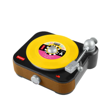 Fisher-Price Gramofon Malucha Muzyczna zabawka interaktywna dla dzieci 3+ Polska wersja językowa