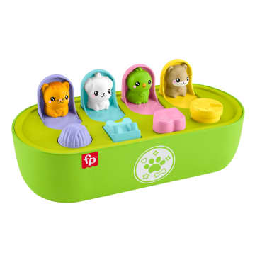 Fisher-Price Pets Wyskakujące zwierzątka Aktywizująca zabawka zręcznościowa dla niemowląt 9 mies.+
