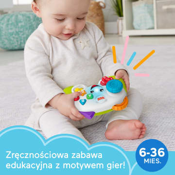 Fisher-Price „Ucz się i śmiej!” Wesoły Padzik Malucha Zabawka interaktywna dla niemowląt 6m+ Polska wersja językowa