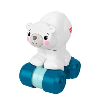 Fisher-Price Miś polarny Raczkuj za mną Zabawka do nauki raczkowania dla niemowląt 9 mies. +